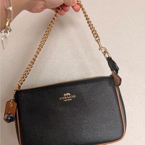 Coach Black and Brown Shoulder Bag